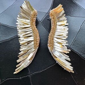 Mignonne Gavigan Madeline Elegant Gold Wing Earrings